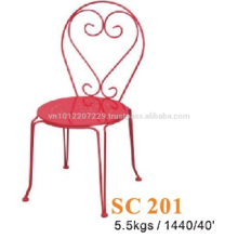 Metallmöbel - Stuhl Rot